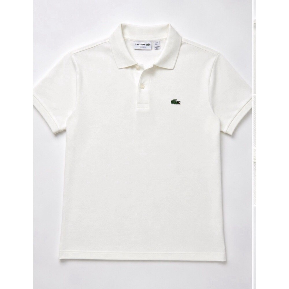 Lacoste Classic Fit Polo Shirt Mens XL White Short Sleeve Crocodile